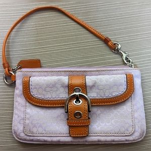 Coach Lavender Wristlet